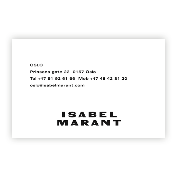 Carte de visite Boutique